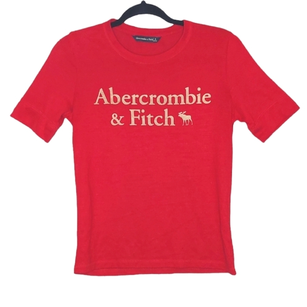 Abercrombie & Fitch Gold Letter Tee Size S